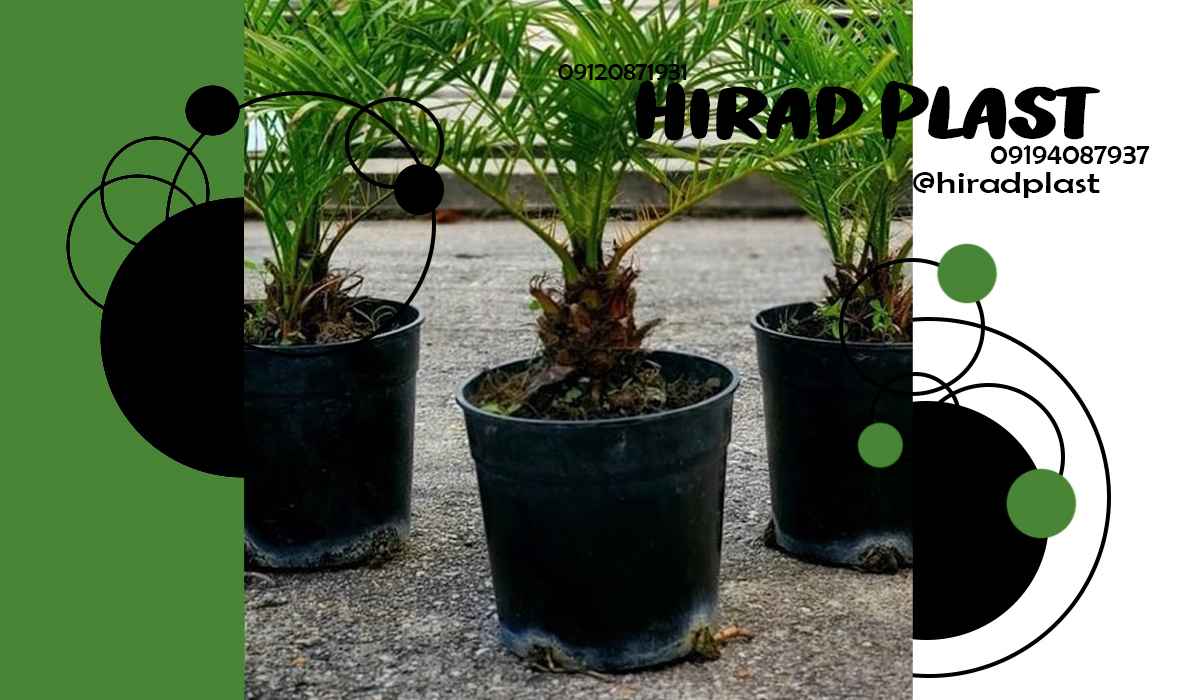 گلدان پلاستیکی سطلی