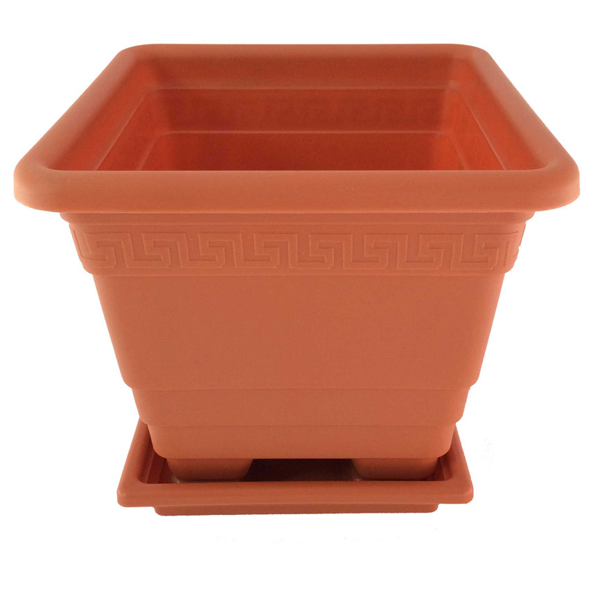 خرید اینترنتی گلدان پلاستیکی مربعی