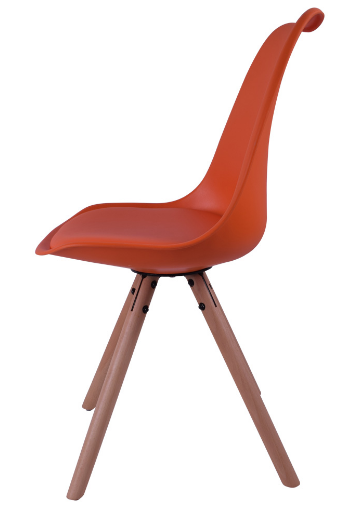 صندلی پلاستیکی پایه چوبی