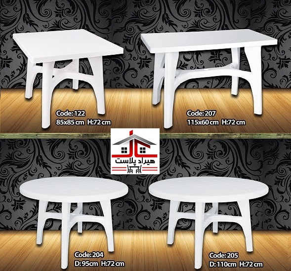 میز صندلی پلاستیکی صبا