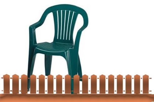 صندلی پلاستیکی دسته دار