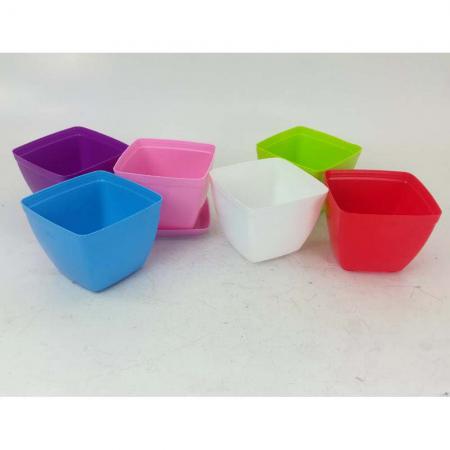 فروشگاه عرضه گلدان پلاستیکی رنگی ارزان