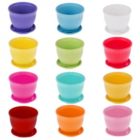 صادرات انواع گلدان پلاستیکی رنگی عمده