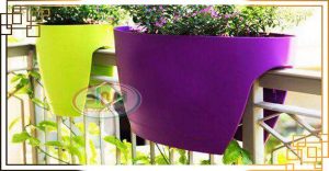 گلدان پلاستیکی تراس