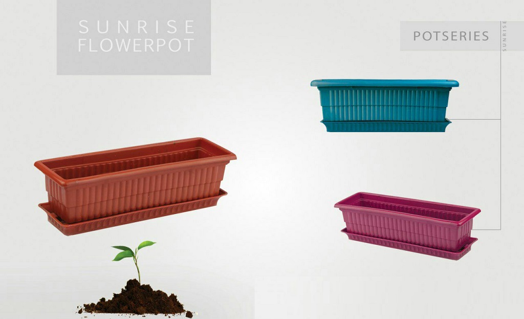 گلدان پلاستیکی جدید