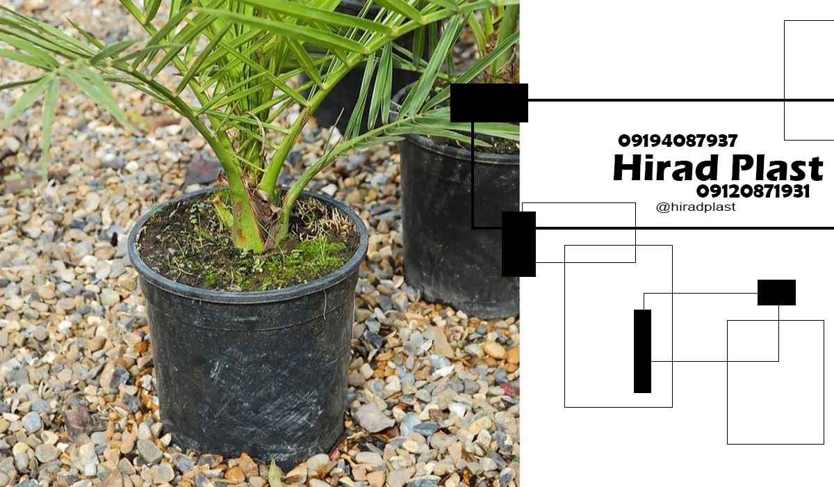 گلدان پلاستیکی سطلی