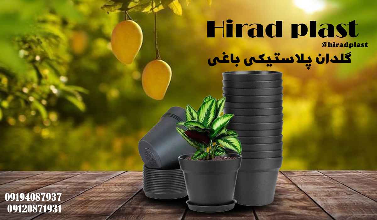 گلدان گلخانه ای مشکی