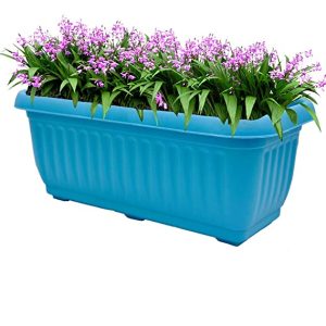 گلدان پلاستیکی رنگی مستطیلی