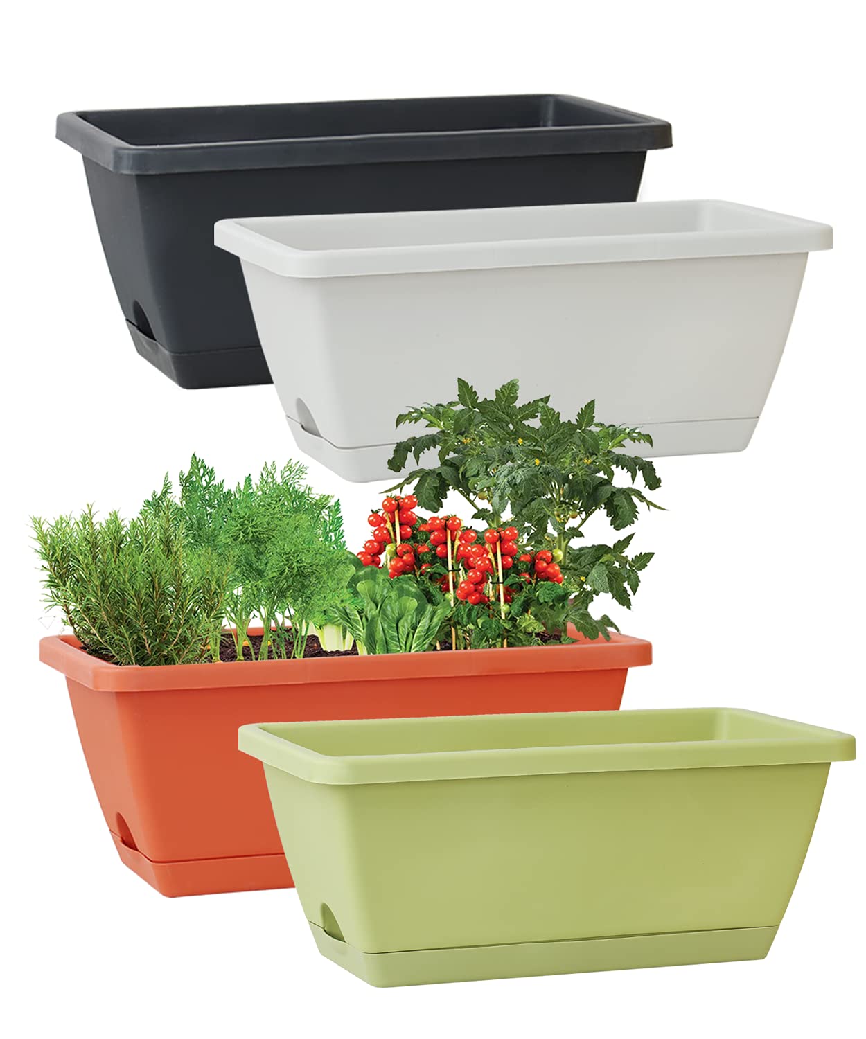 گلدان پلاستیکی طولی