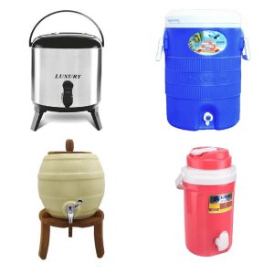 کلمن پلاستیکی مسافرتی رنگی و سورمه ای