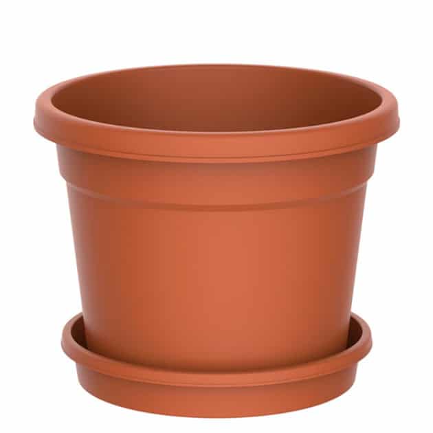 گلدان پلاستیکی لبه دار