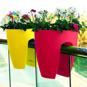 گلدان نرده ای حیاط رنگی ارزان