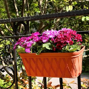 گلدان پلاستیکی نرده ای بزرگ