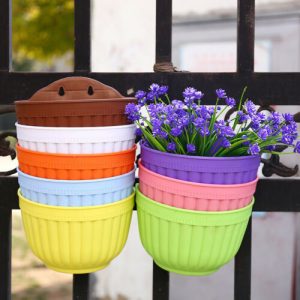 گلدان پلاستیکی نرده ای جدید تراس