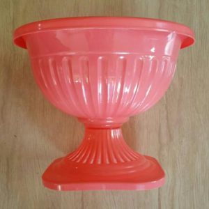 گلدان پلاستیکی رنگی پایه دار بزرگ