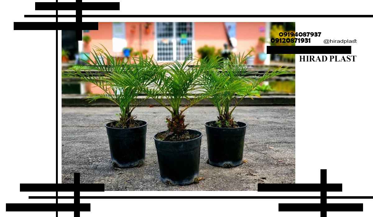 گلدان پلاستیکی سطلی