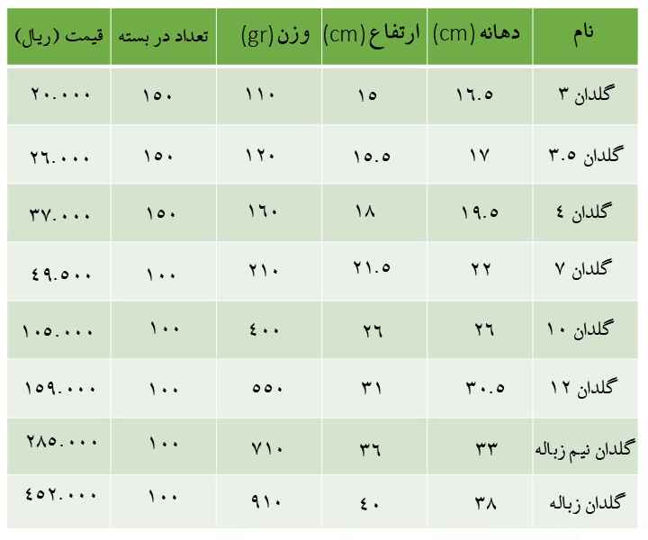 قیمت گلدان سطلی