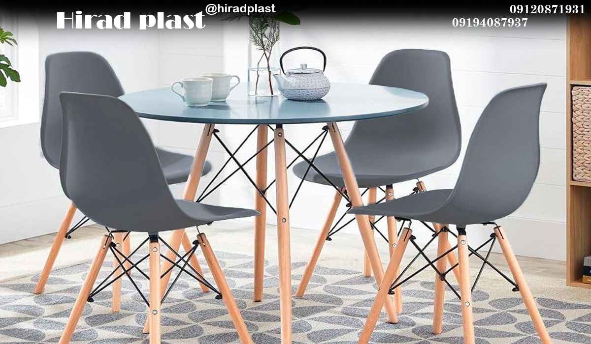 صندلی پایه چوبی