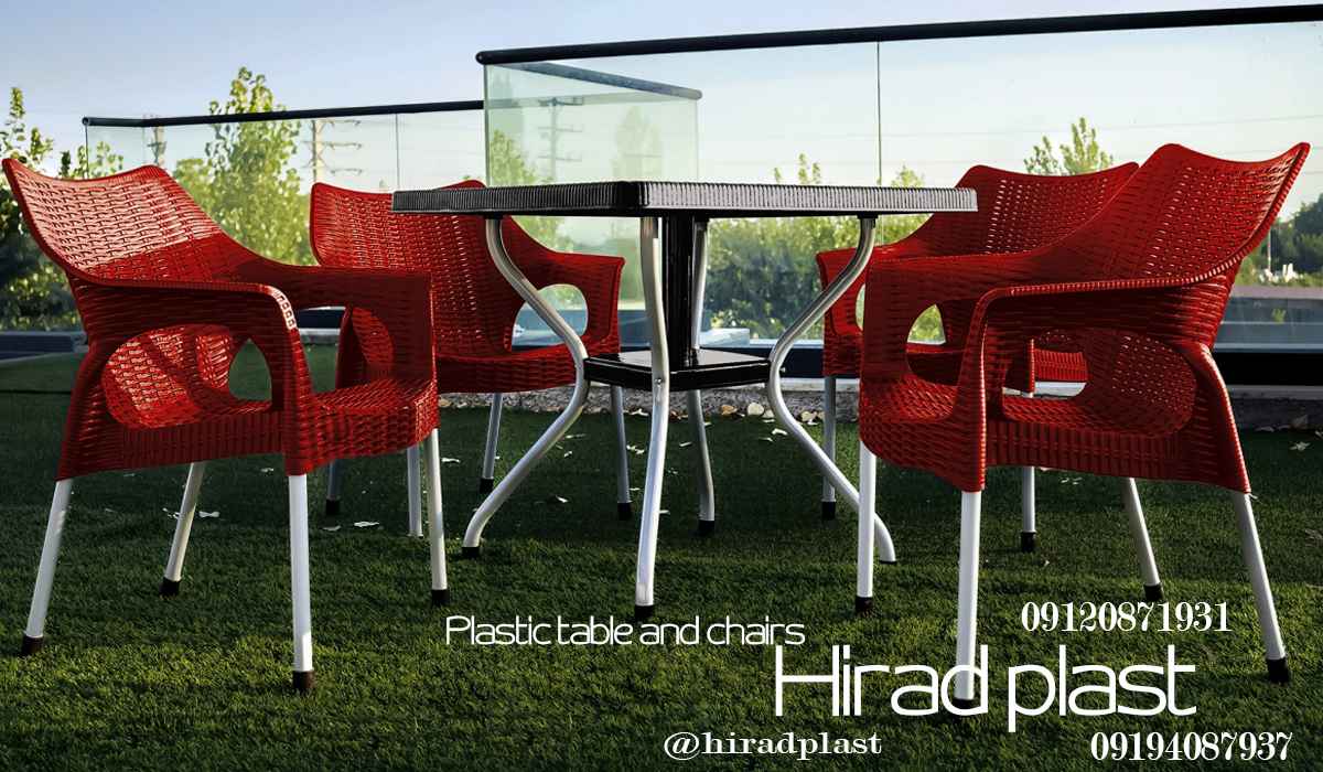 میز و صندلی حصیر بافت