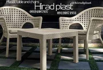 میز و صندلی حصیری