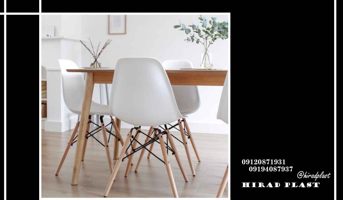 میز و صندلی پایه چوبی