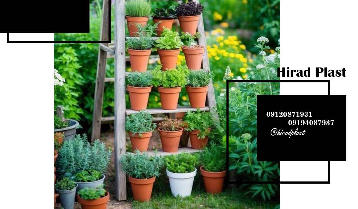 گلدان پلاستیکی گرد