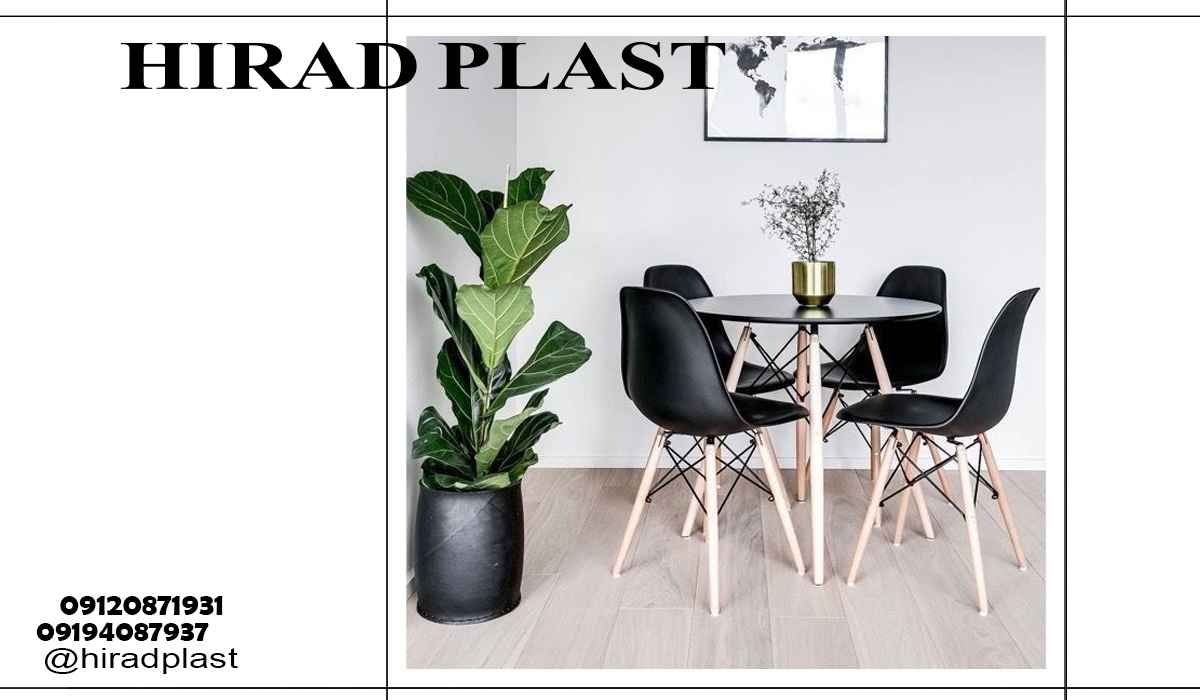 میز و صندلی پایه چوبی