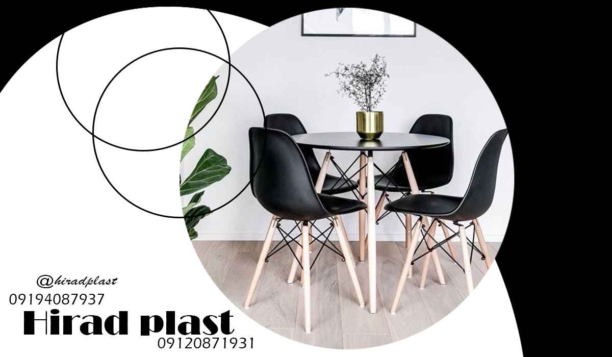 میز و صندلی پایه چوبی