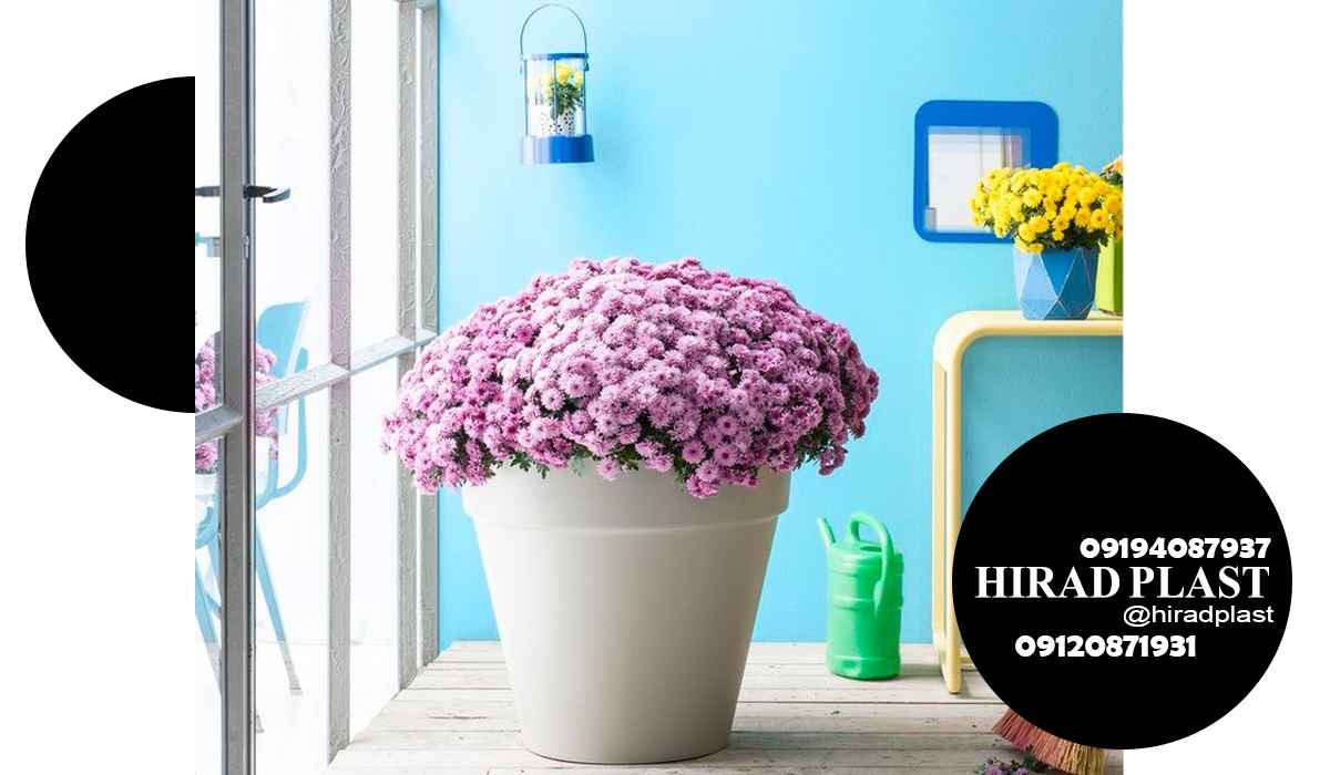 گلدان پلاستیکی بزرگ