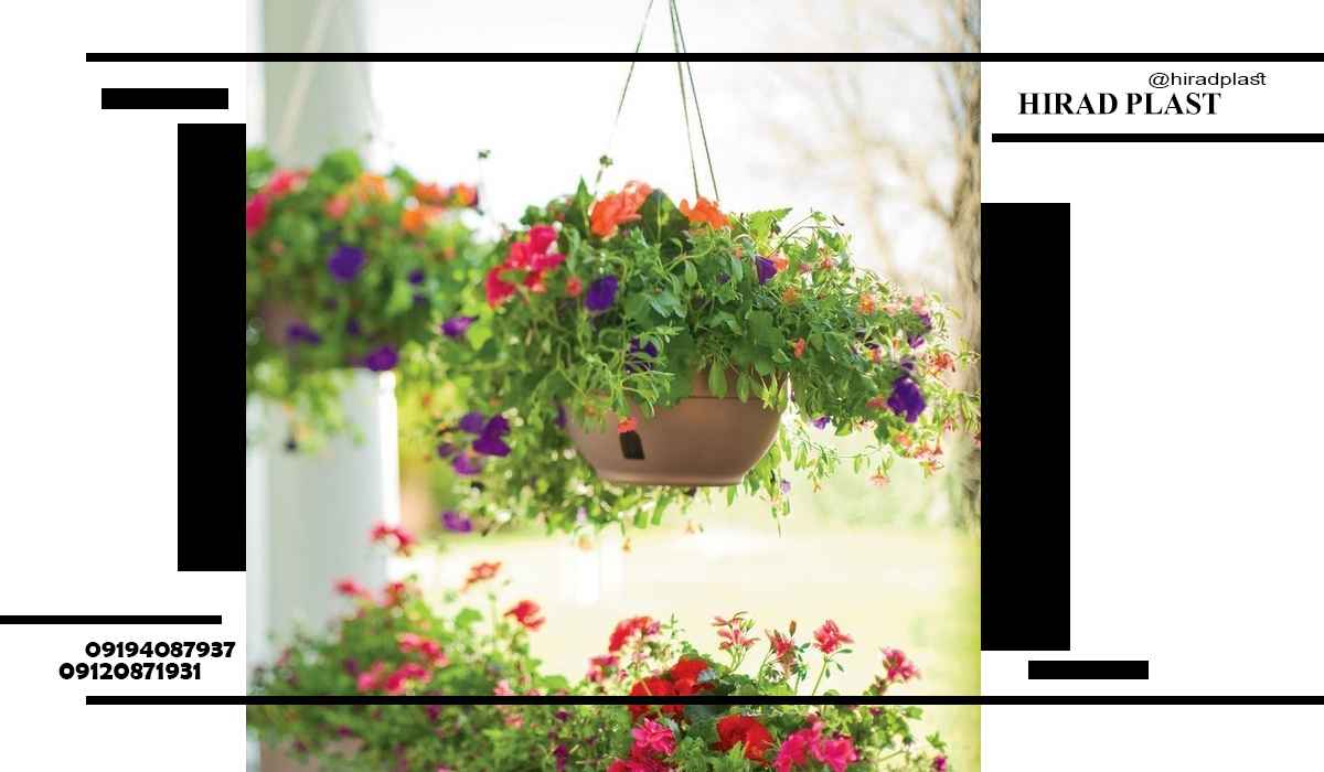 گلدان پلاستیکی تراسی