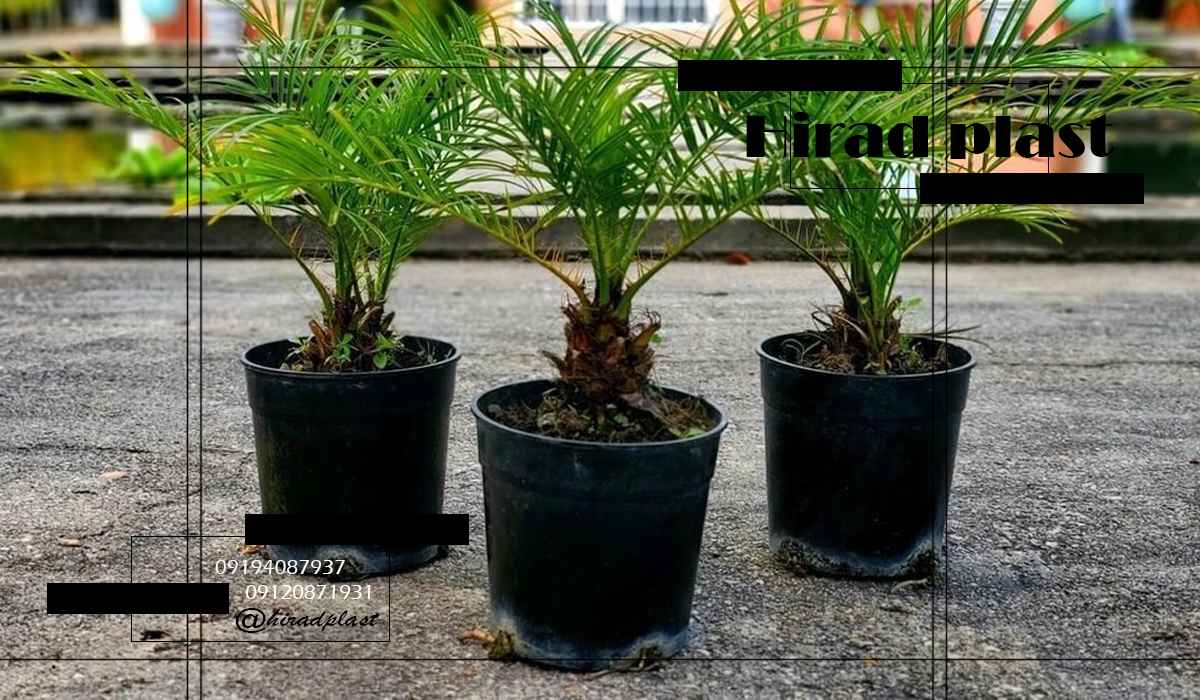 گلدان پلاستیکی سطلی